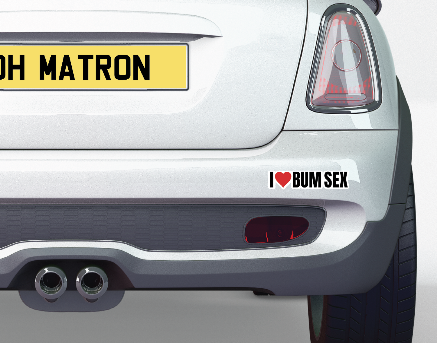 I love Bum Sex Bumper Sticker