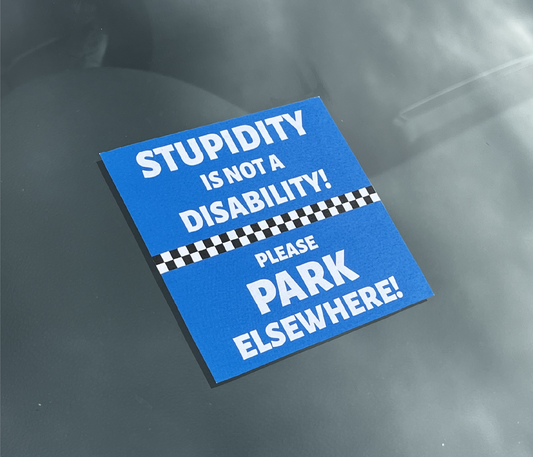 8 x LARGE Disability Parking Stickers