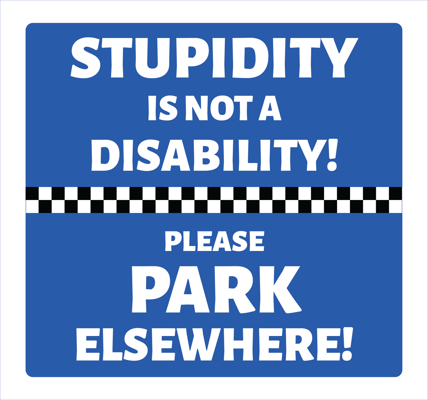 8 x LARGE Disability Parking Stickers